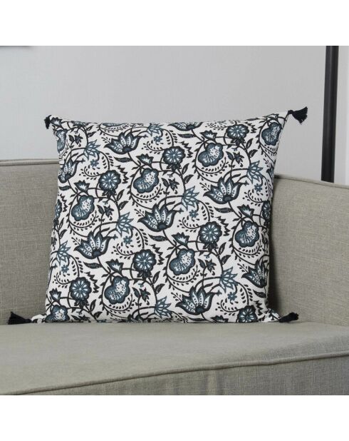 Housse de coussin Carma bleu peacock