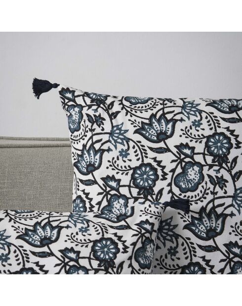 Housse de coussin Carma bleu peacock