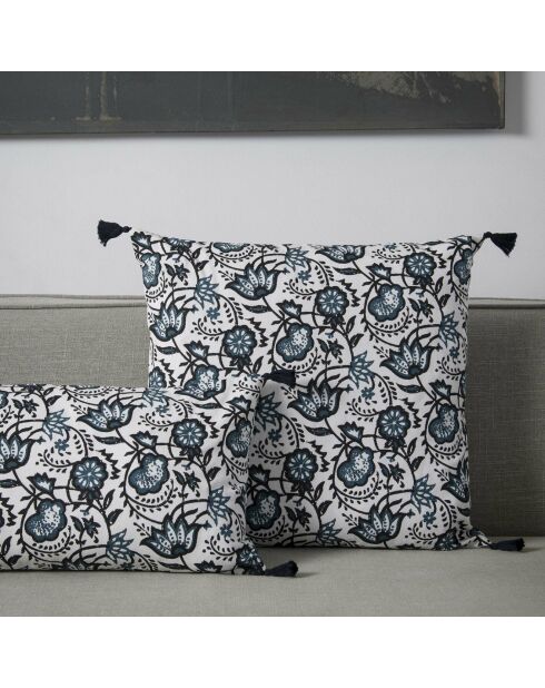 Housse de coussin Carma bleu peacock