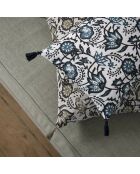 Housse de coussin Carma bleu peacock