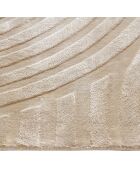 Tapis rectangulaire Dana Viscose beige - 160x230 cm