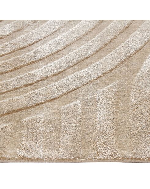 Tapis rectangulaire Dana Viscose beige - 160x230 cm