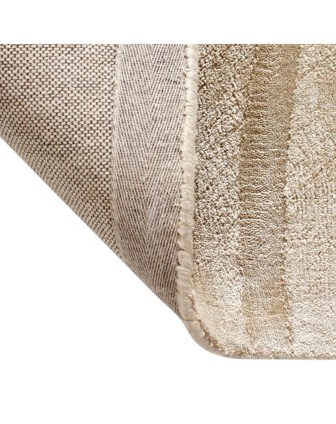 Tapis rectangulaire Dana Viscose beige - 160x230 cm