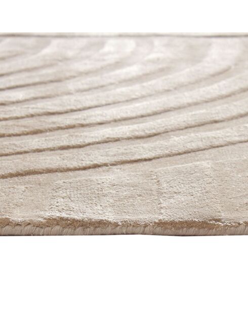 Tapis rectangulaire Dana Viscose beige - 160x230 cm