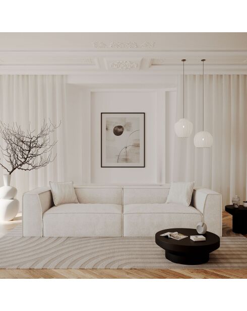 Tapis rectangulaire Dana Viscose beige - 160x230 cm