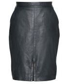 Jupe longue en Cuir Bangaly noire