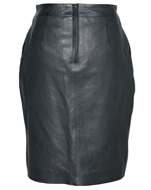 Jupe longue en Cuir Bangaly noire