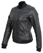 Bombers en Cuir Byfan noir