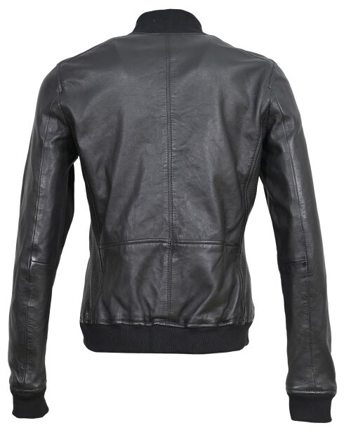 Bombers en Cuir Byfan noir