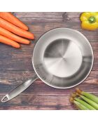 Poêle induction Gourmet grise - D. 24 cm