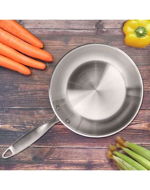 Poêle induction Gourmet grise - D. 28 cm