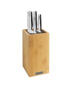 Bloc spaguetti + 5 couteaux en bois clair Asean marron