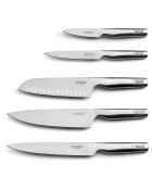 Bloc spaguetti + 5 couteaux en bois clair Asean marron