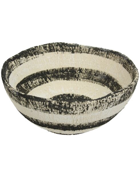 Cuenco atípico de loza negra fina - D.17x7.5 cm