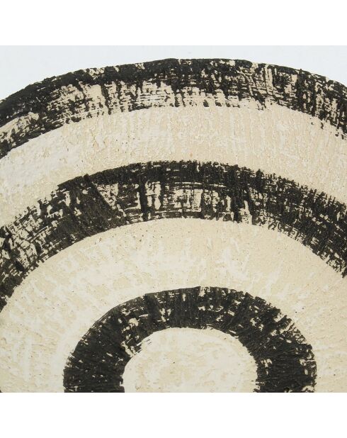 Cuenco atípico de loza negra fina - D.17x7.5 cm