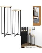 2 Sellettes Loka marron/noir