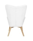 Fauteuil Helsinki patchwork beige/marron - 65x100x74 cm