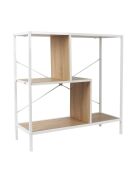 Etagère Edison blanc/marron - 80x79.5x30 cm