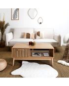 Tavolino da caffè Klaus marrone - 100x43x50 cm