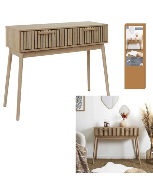 Consola Klaus marrón - 100x80x35 cm