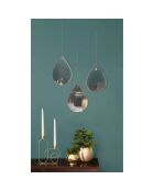 Miroir goutte suspendue doré - 19.1x27.2x1.02 cm