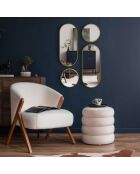 4 Miroirs Versa dorés - 71x30x3 cm