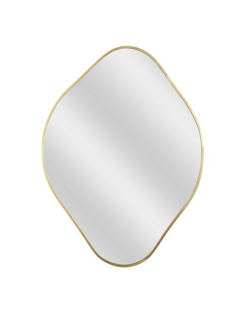 Miroir losange doré - 44x60x1 cm