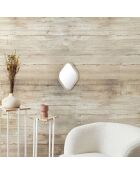 Miroir losange marron - 25x34x1 cm
