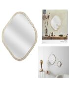 Miroir losange Elio marron - 44x60x1 cm