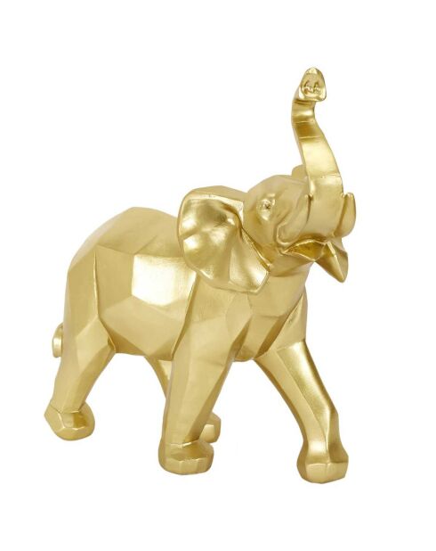 Elephant origami doré - 27.5x30x14 cm