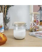 Bocal en verre mamie Lily transparent/marron - 75 cl