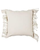 Coussin macramé beige - 40x40 cm