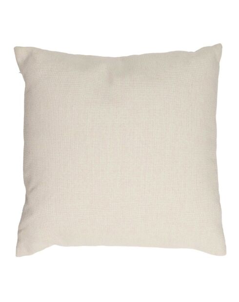 Beige kussen met bouclette - 40x40 cm