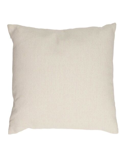 Coussin bouclette beige - 40x40 cm
