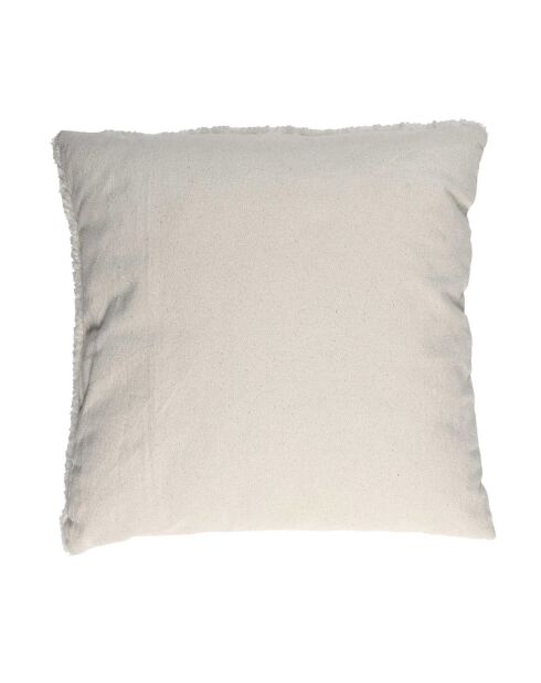 Coussin bouclette beige - 40x40 cm