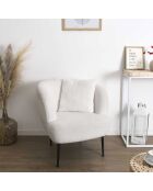 Coussin nid d'abeille blanc - 40x40 cm