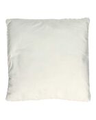 Coussin nid d'abeille blanc - 40x40 cm