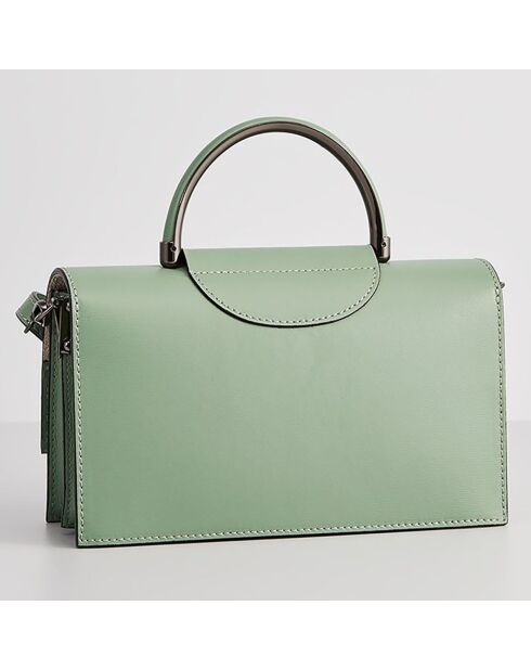 Sac à Main en Cuir Milo vert clair - 22x15x8 cm
