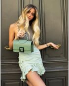 Sac à Main en Cuir Milo vert clair - 22x15x8 cm
