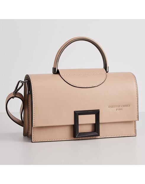 Sac à Main en Cuir Milo rose clair - 22x15x8 cm