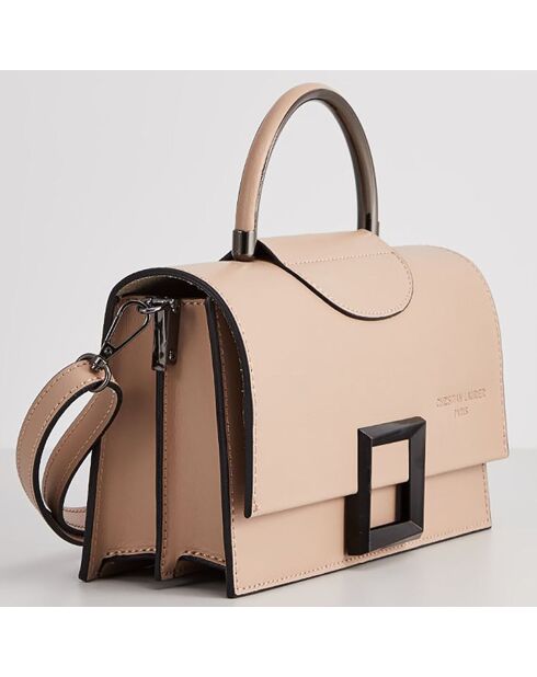 Sac à Main en Cuir Milo rose clair - 22x15x8 cm