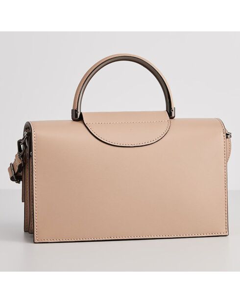 Sac à Main en Cuir Milo rose clair - 22x15x8 cm