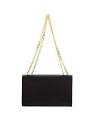 Sac à Bandoulière en Cuir Geri noir - 24.5x14x6 cm