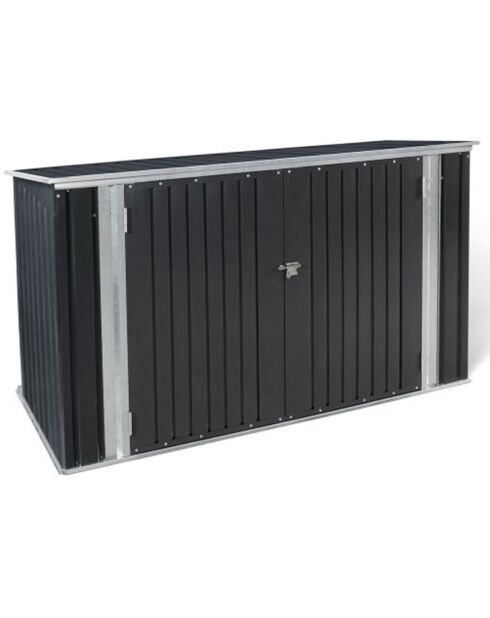 Abri à vélo gris - 176x105x130 cm