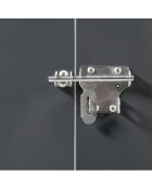 Abri à vélo gris - 176x105x130 cm