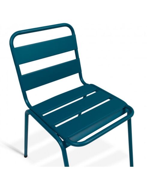 6 Chaises de jardin  multicolores - 44x45x76 cm