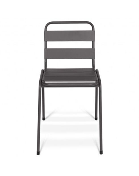 6 Chaises de jardin  multicolores - 44x45x76 cm