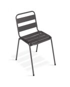 6 Chaises de jardin  multicolores - 44x45x76 cm