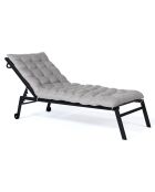 2 Coussins universels pour bain de soleil gris - 180x52x8 cm