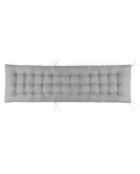 2 Coussins universels pour bain de soleil gris - 180x52x8 cm